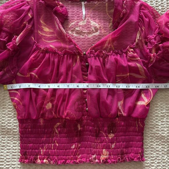 Free People Time for Shine Cropped Top Medium Purple Combo - Picture 5 of 8